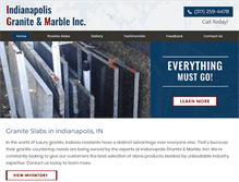 Tablet Screenshot of indianapolisgraniteandmarble.com